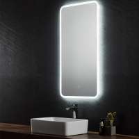 Wall Mounted Fasion Acrylic Edge Decorated LED Mirror