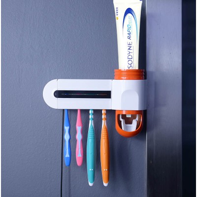 New Arrival Toothbrush Sterilizer UV light 99.9% wave 253.7nms , toothpaste dispenser ,toothbrush sanitizer machine price